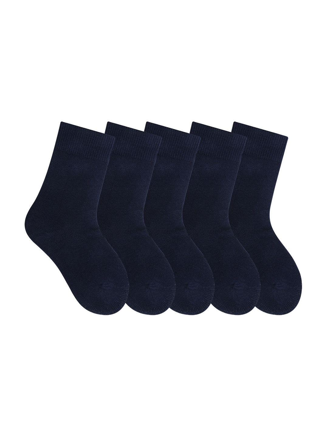 Bonjour Kids Pack of 5 Assorted Calf-Length School Socks-picture-18