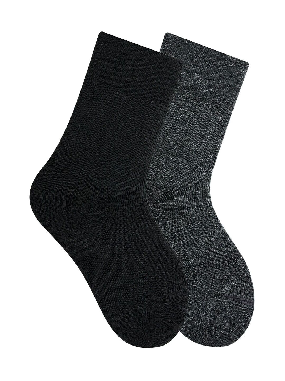 Bonjour Kids Pack Of 2 Assorted Woolen Calf Length Socks-picture-10