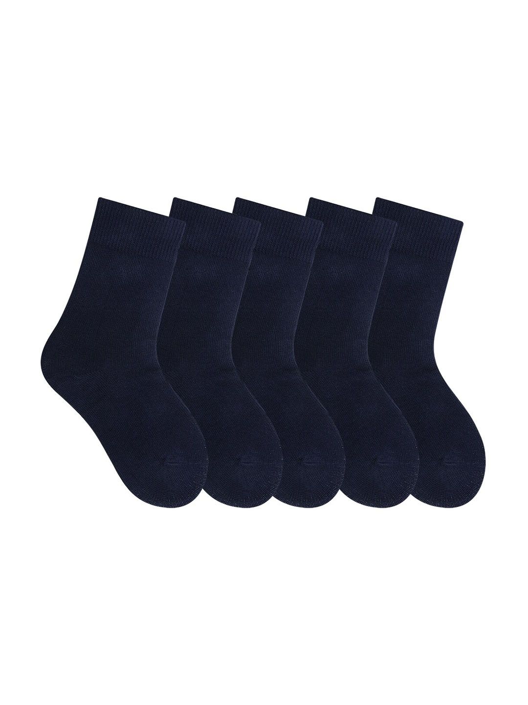 Bonjour Kids Pack of 5 Assorted Calf-Length School Socks-picture-48