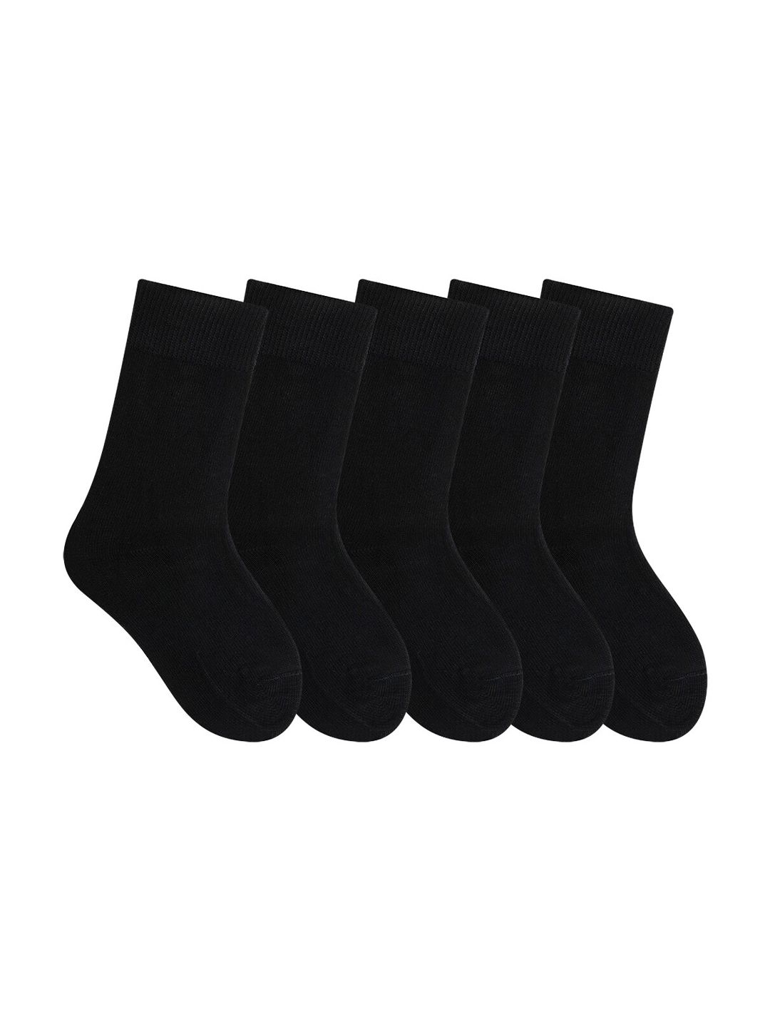 Bonjour Kids Pack of 5 Assorted Calf-Length School Socks