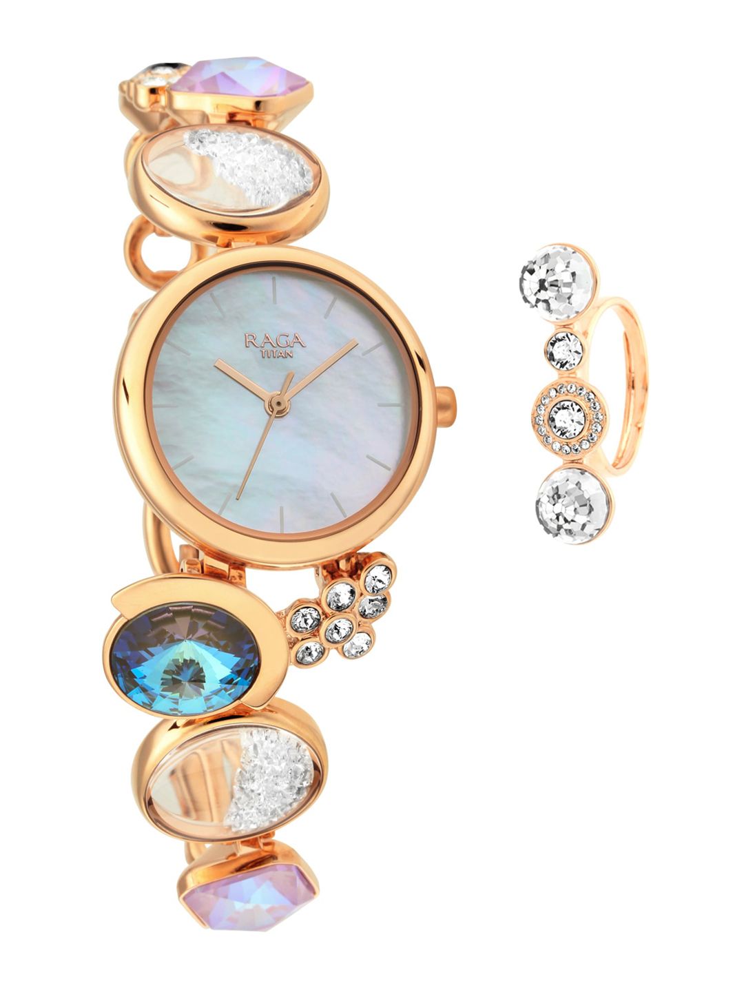 Titan Women Blue Analogue Watch 95128WM01F-picture-10