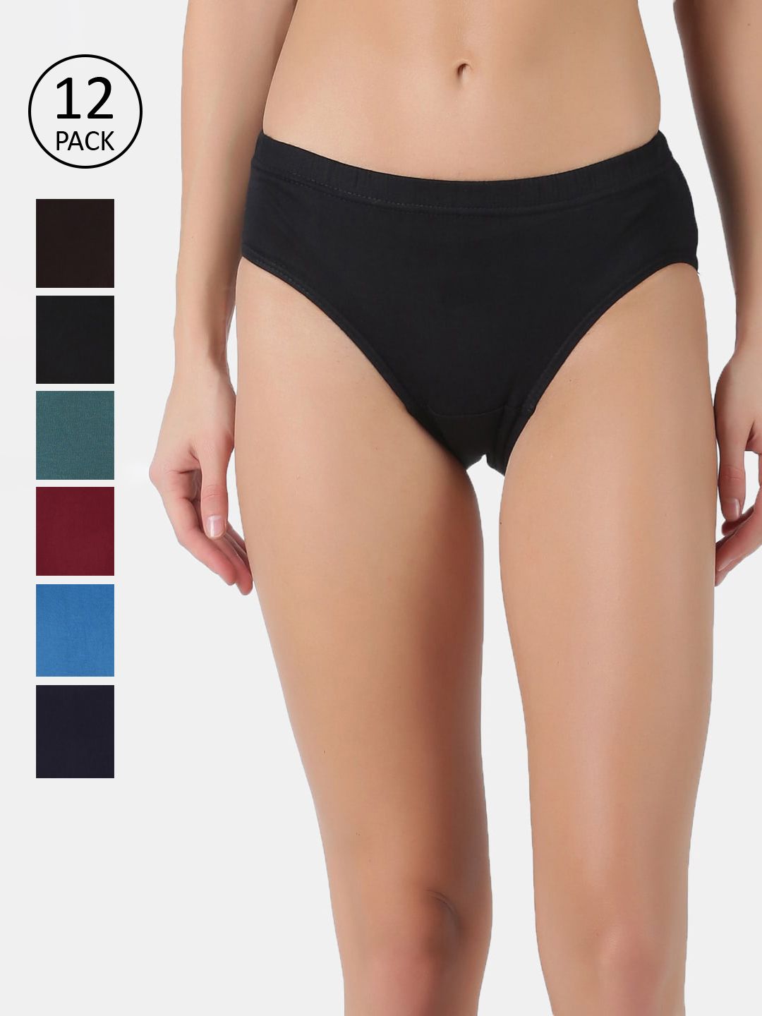 Dollar Women Pack of 12 Assorted Briefs MLHPT-01S-PO12-ASST-image-49