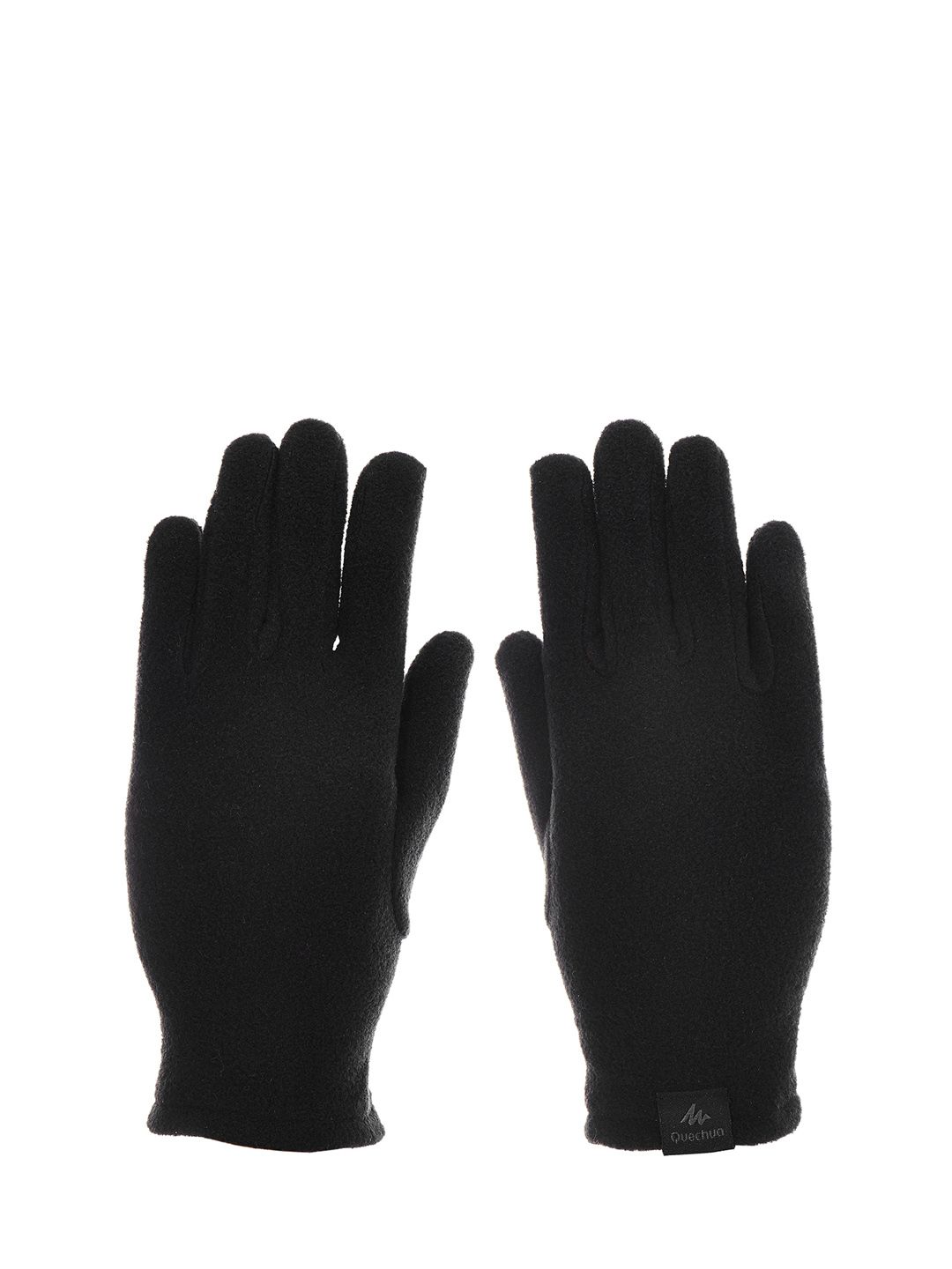 Quechua By Decathlon Unisex Kids Black Fleece Hiking Gloves MH100-picture-37