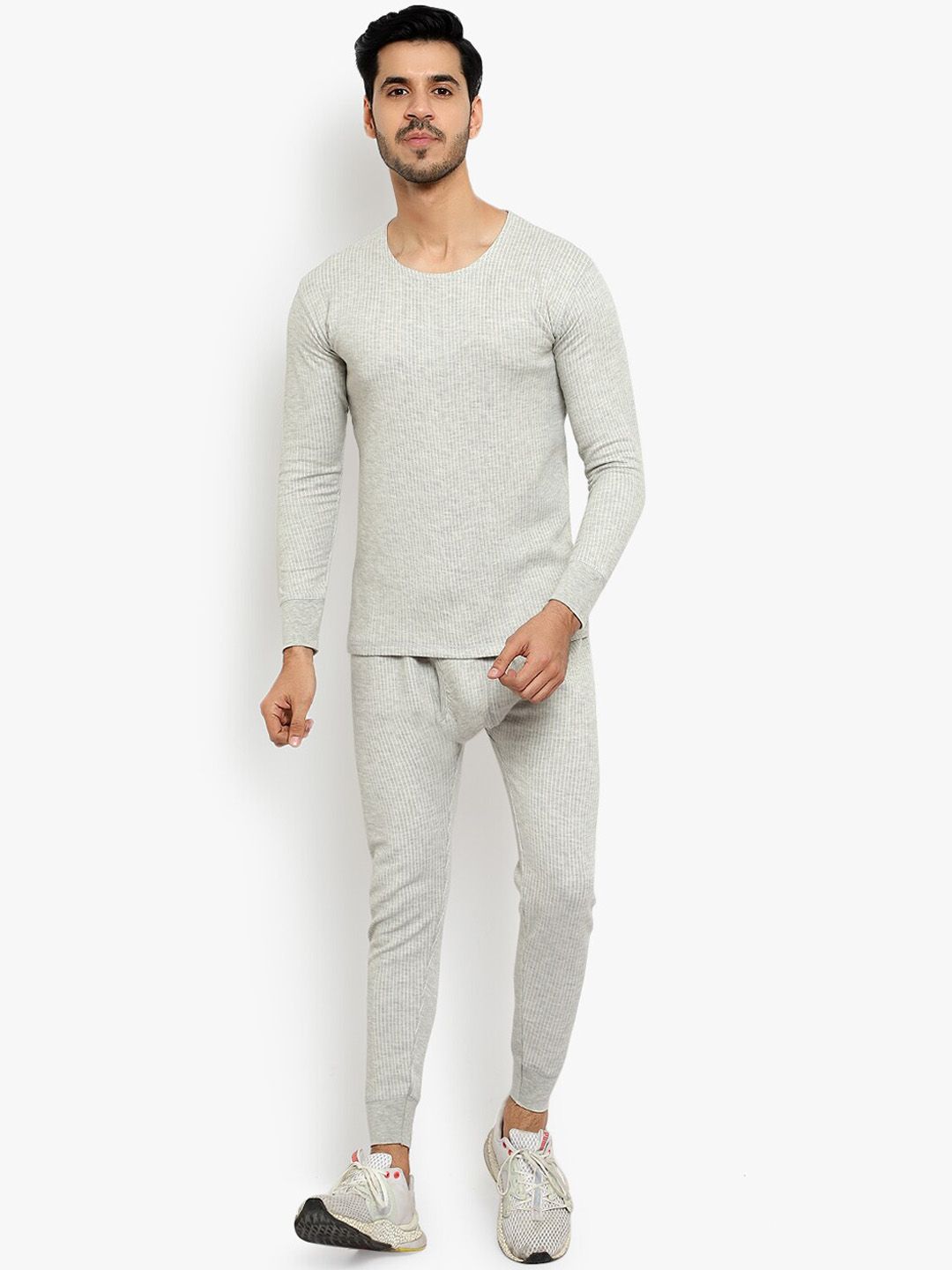 ARMISTO Men Grey Quilted Thermal Set-picture-55