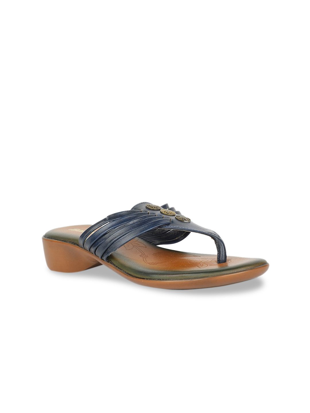 Bata Women Navy Blue Solid Heels-image-11