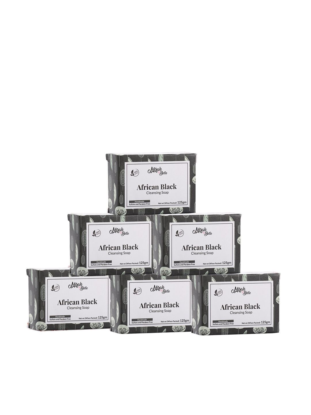 Mirah Belle Pack of 6 African Soap Bar with Shea Butter Moisturising Soaps-picture-10
