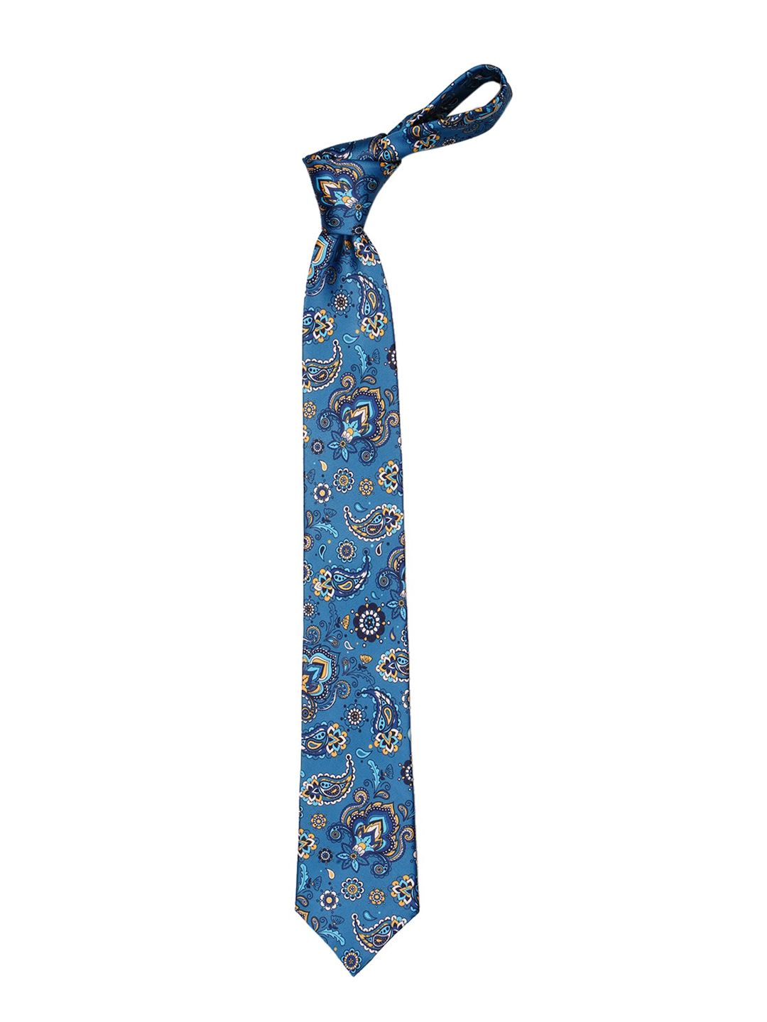 Tossido Men Blue Printed Necktie-image-7
