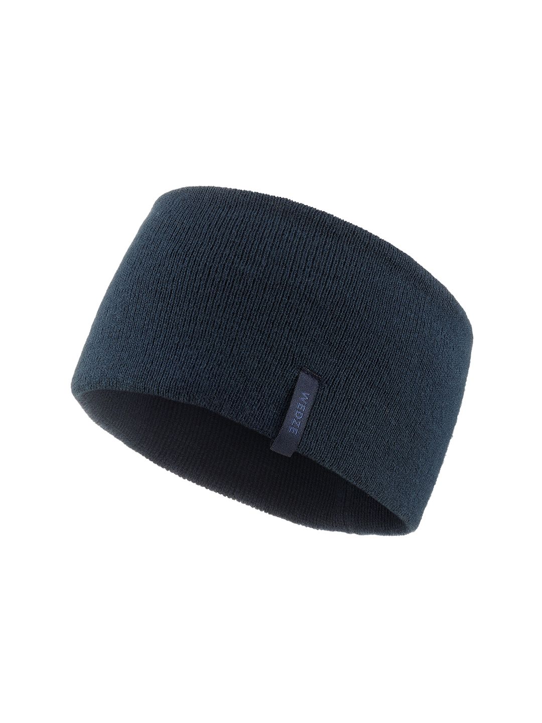 WEDZE By Decathlon Unisex Navy Solid Wide Headband-picture-11