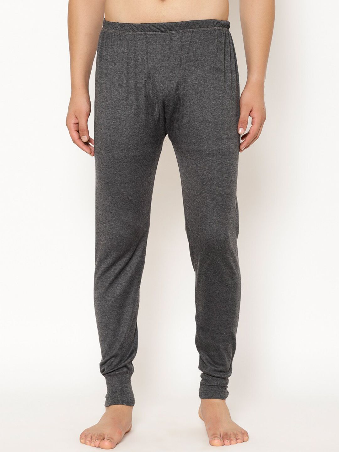 mack jonney VIMAL JONNEY Men Grey Solid Thermal Joggers-picture-11