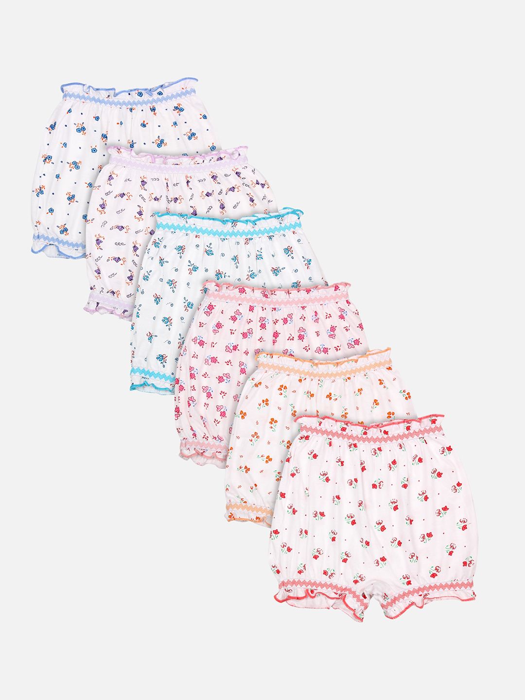 bodycare kids Bodycare Girls Pack of 6 White Printed Bloomer Briefs KIA2176-PK010-picture-46