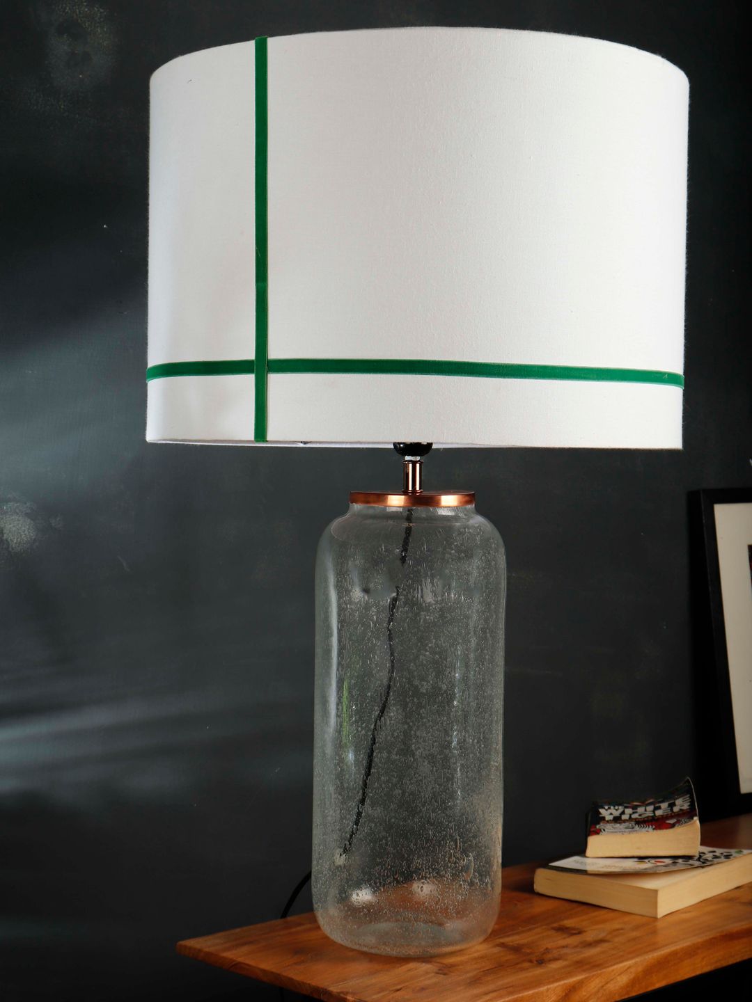 Grated Ginger White Solid Contemporary Fizz Jar Table Lamp-picture-18