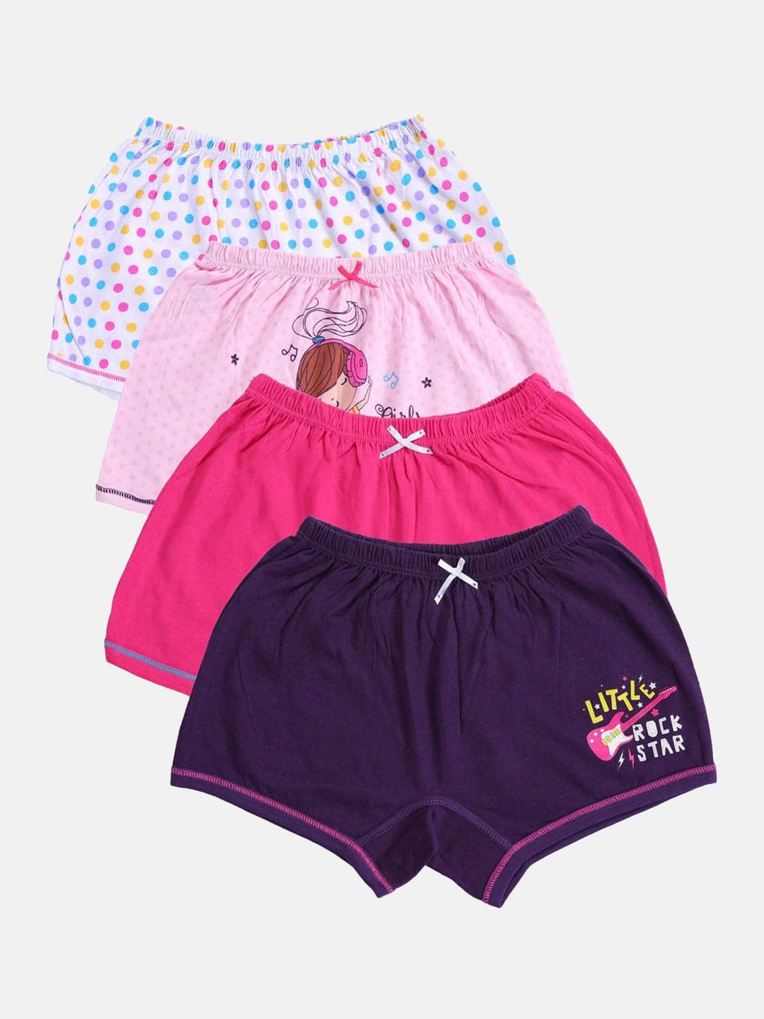 Bodycare Kids Girls Pack Of 4 Assorted Basic Briefs KIA9178-PK001-picture-20