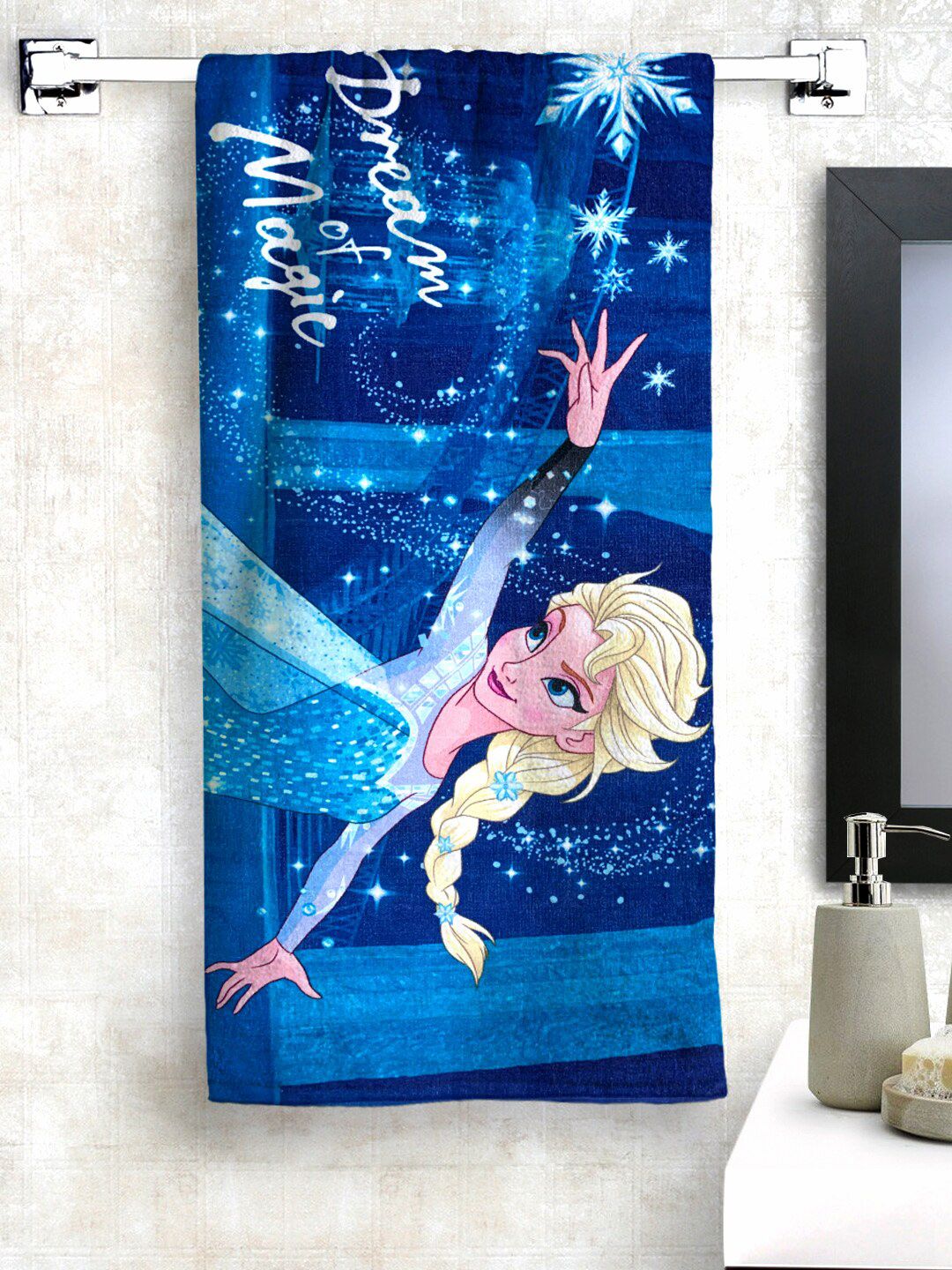 Disney Unisex Kids Blue Printed 350 GSM Bath Towel-image-17