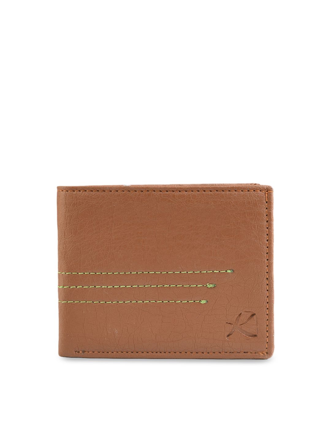 Kastner Men Tan-Brown Textured Two-Fold Wallet-picture-15
