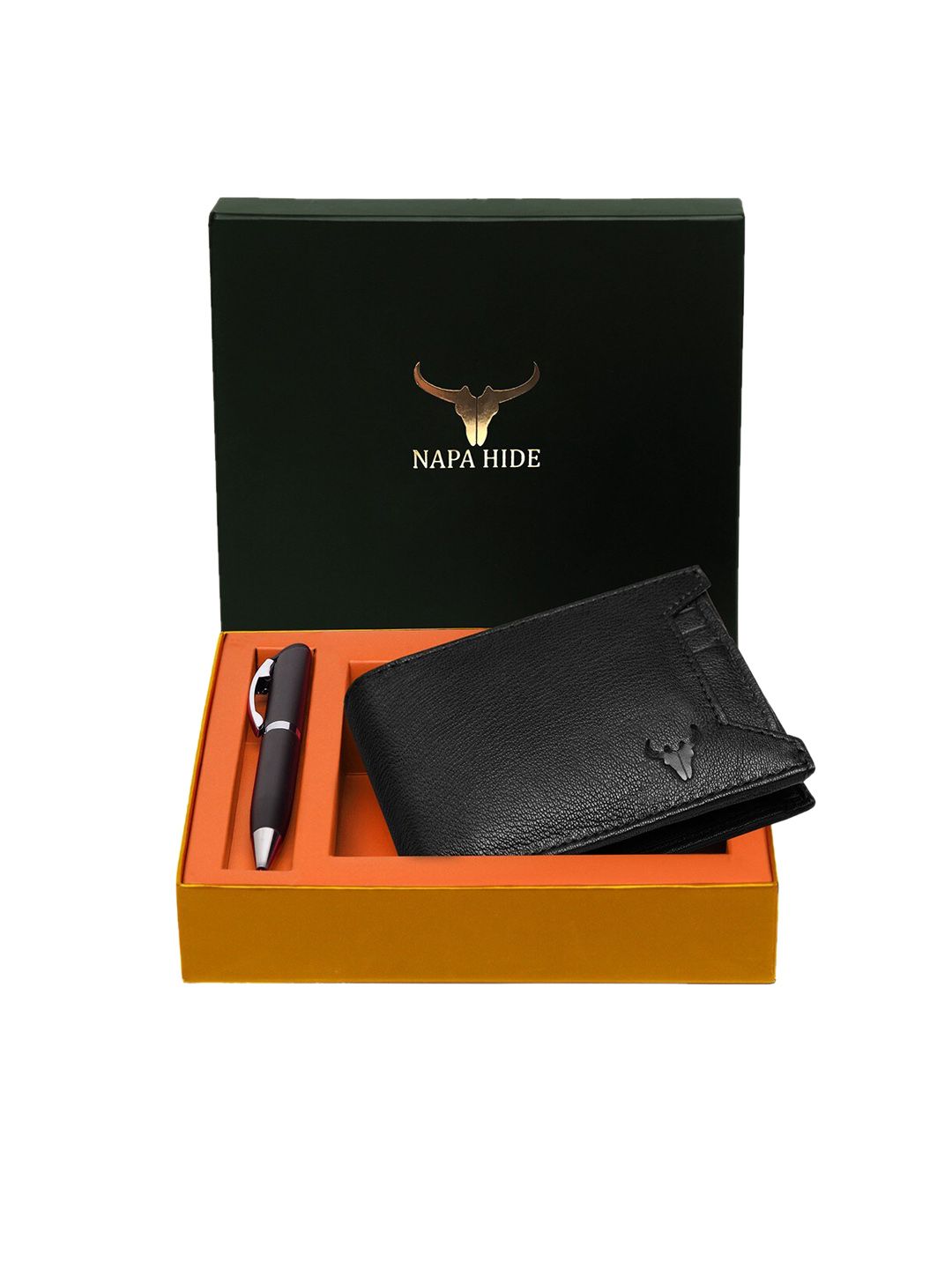 NAPA HIDE Men Black RFID Protected Genuine Leather Accessory Gift Set-picture-17