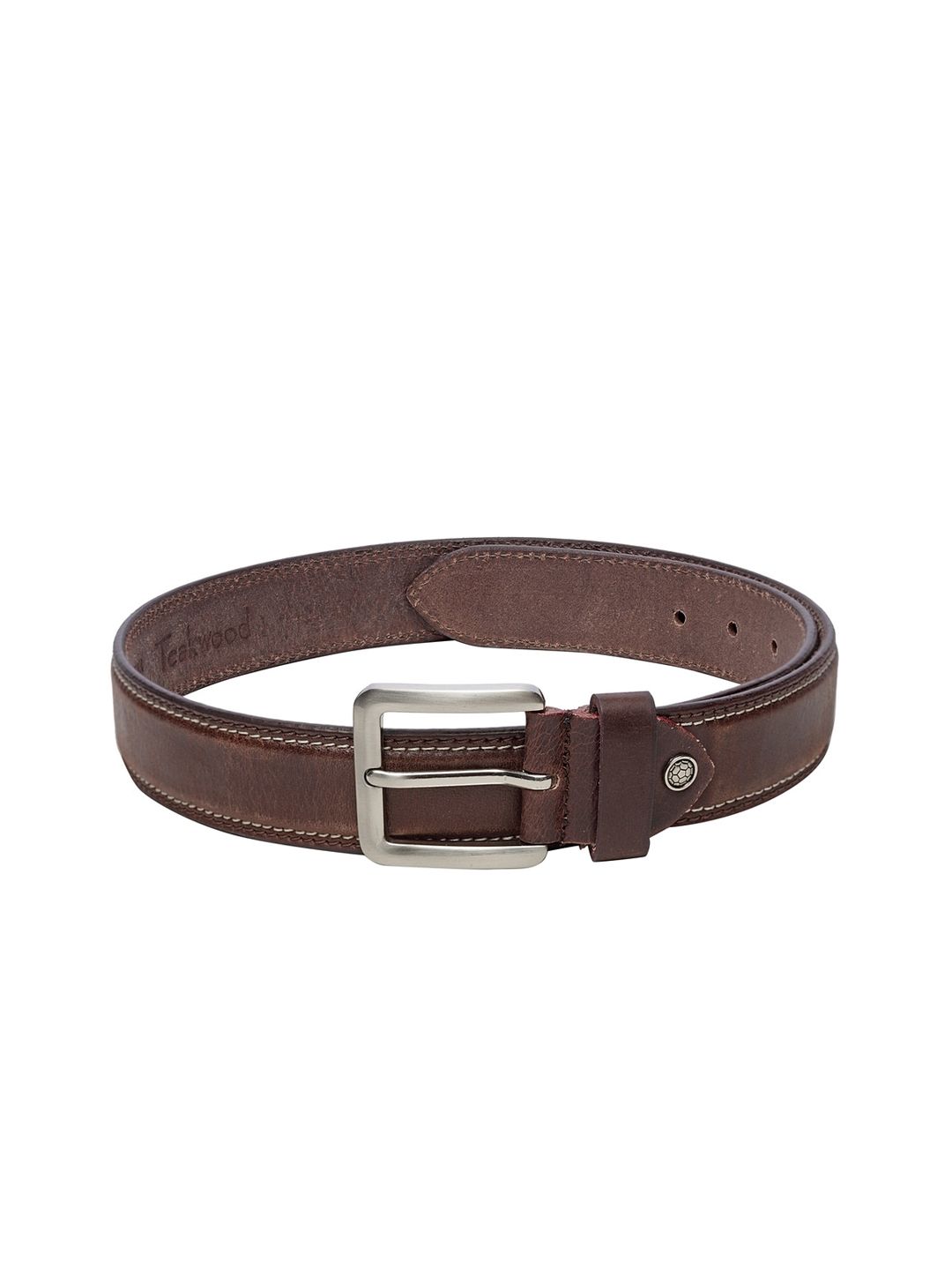Teakwood Leathers Men Brown Solid Leather Belt-picture-34