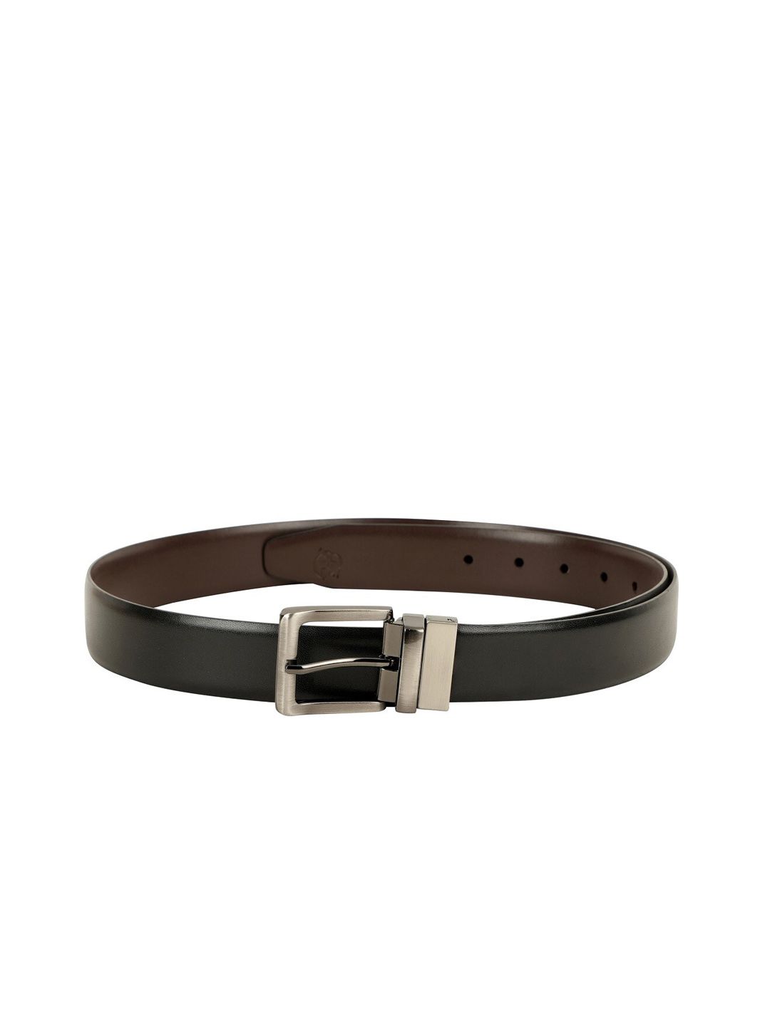 ZEVORA Men Brown & Black Solid Reversible Belt-picture-24