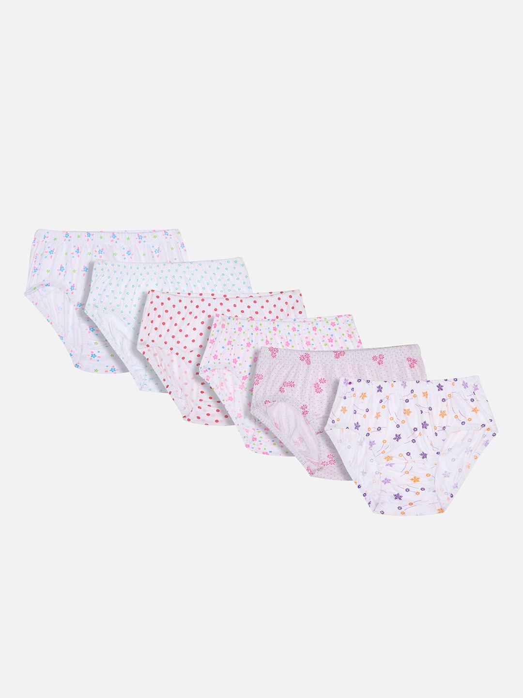 Bodycare Kids Girls Pack Of 6 Assorted Basic Briefs-picture-29