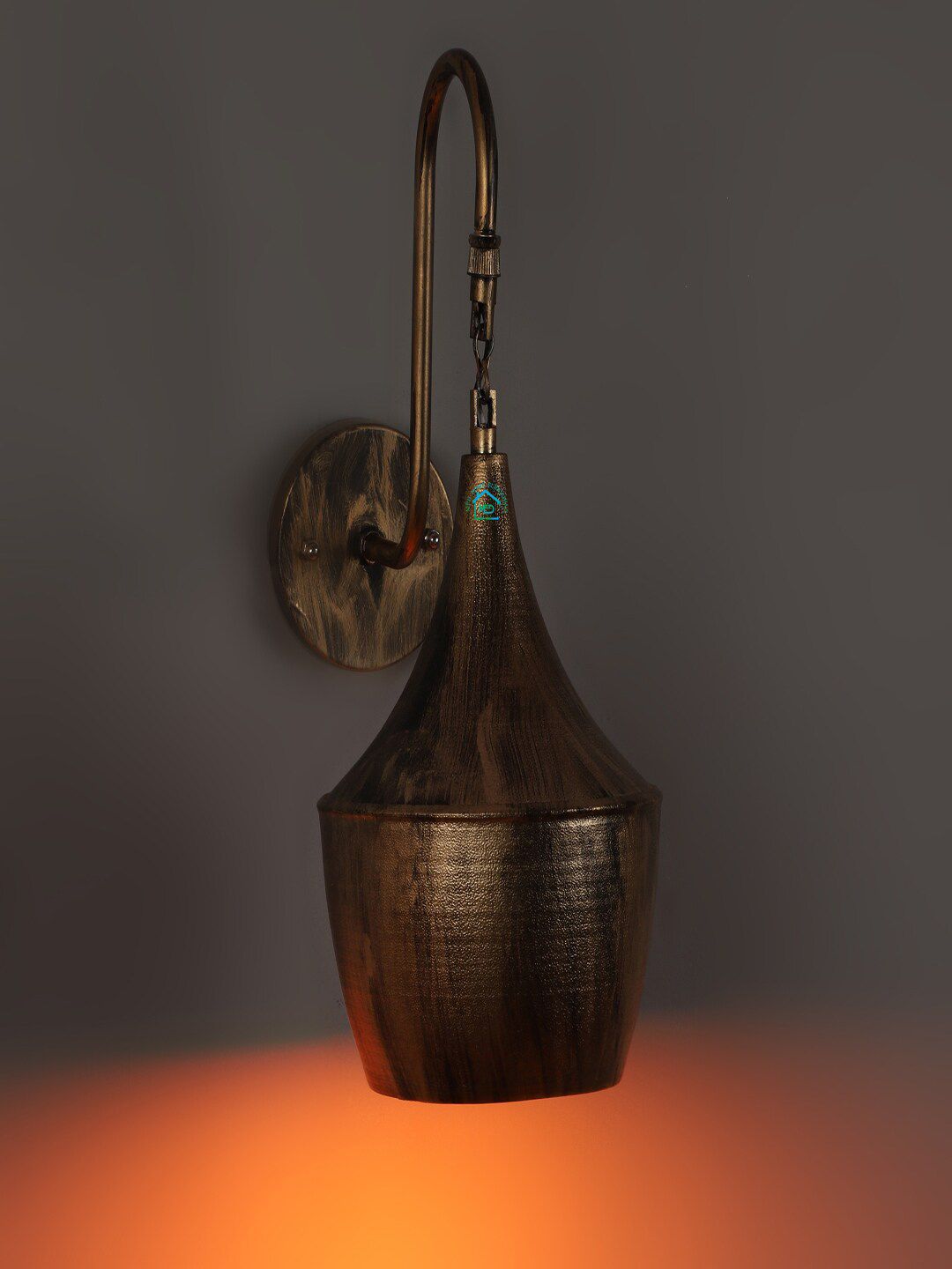 MFD HOME FURNISHING Brown Solid Pendent Wall Lamp-image-19