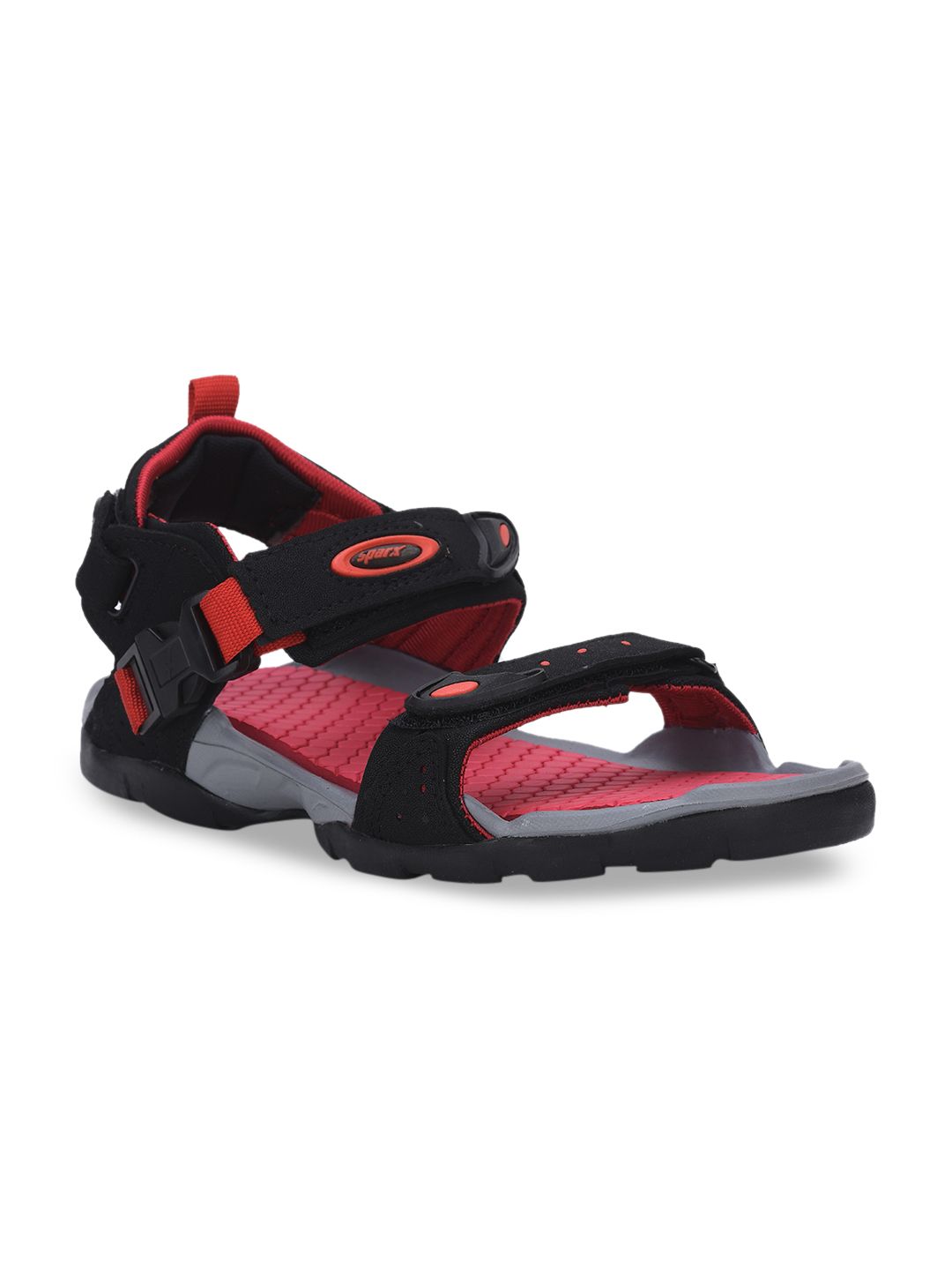 Sparx Men Black & Red SS-502 Sports Sandals-image-21