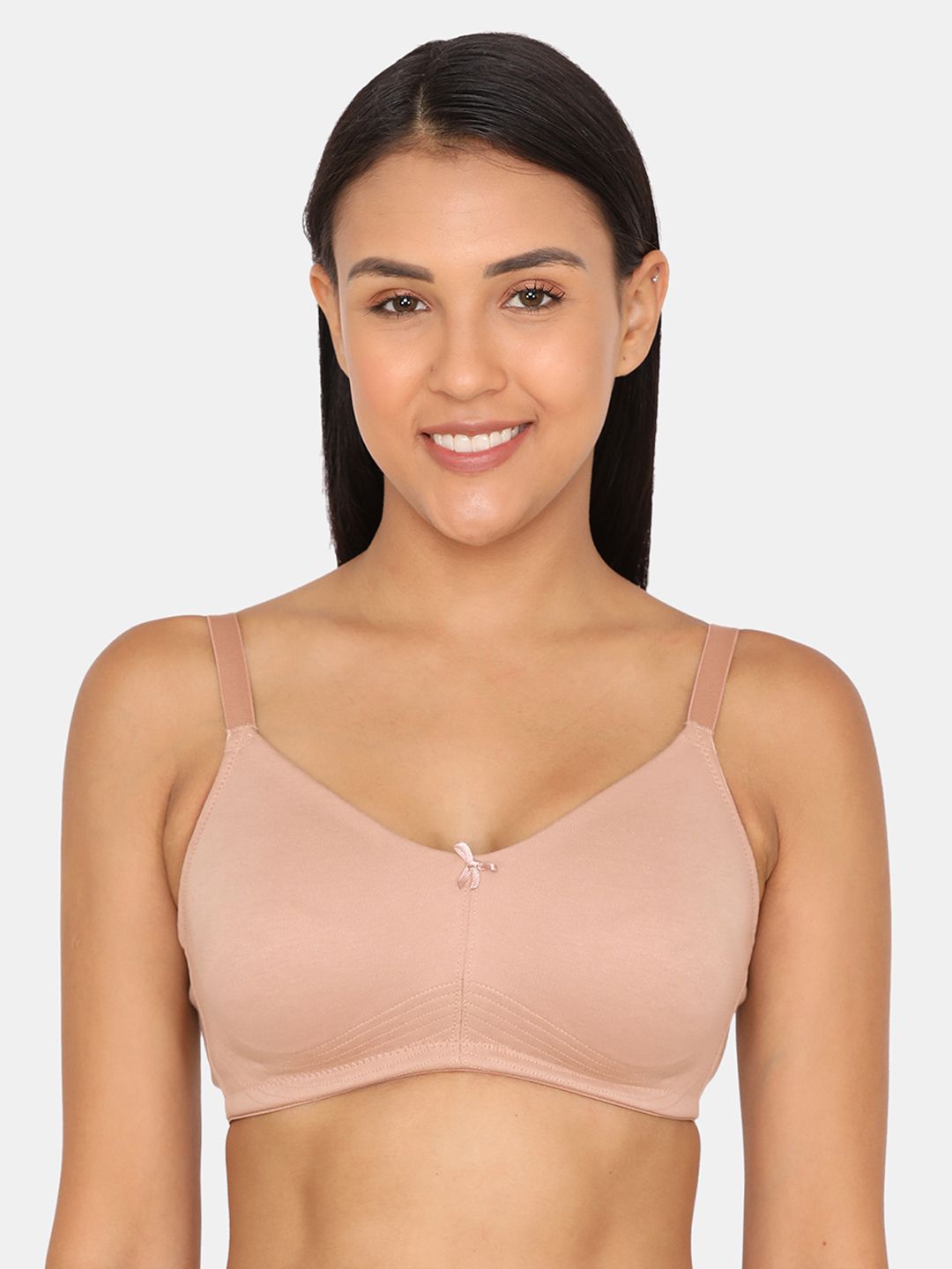 Zivame Beige Solid Non-Wired Non Padded Everyday Bra ZI1880-picture-28