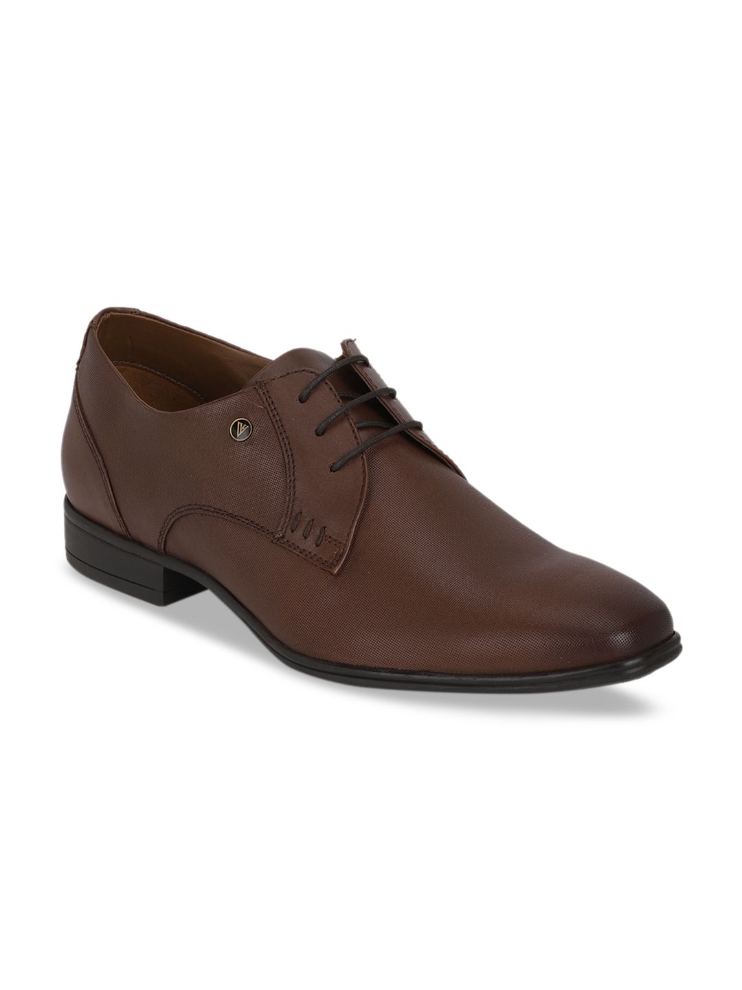 Van Heusen Men Brown Leather Derbys-picture-13