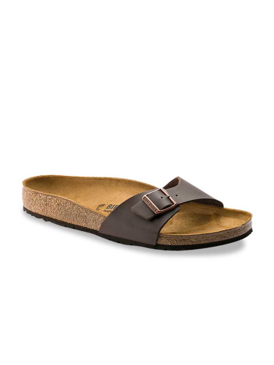 Birkenstock Unisex Brown Madrid Birko-Flor Narrow Width Sandals-image-29