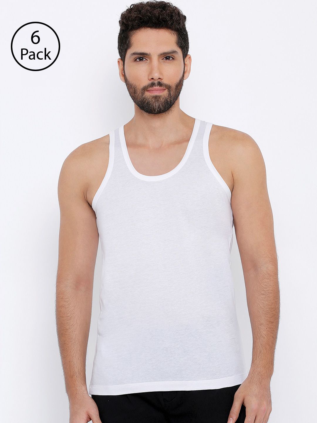 XYXX Men IntelliSoft Antimicrobial Round Neck Pack of 6 Ace Vests XYVEST6PCKN01-image-46