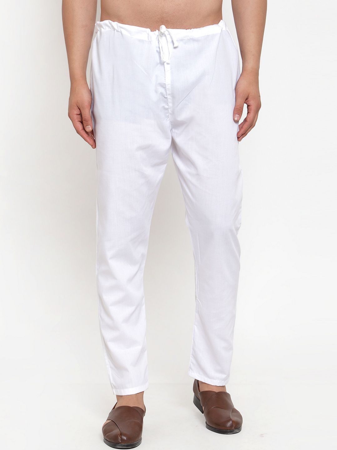 Jompers Jompers Men Beige Solid Pants Cut Pyjama