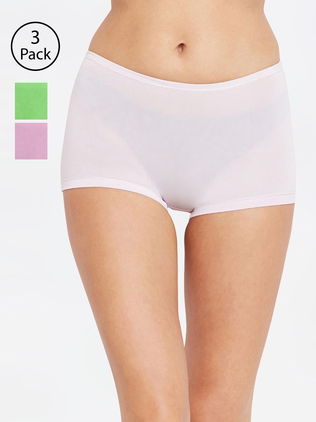Bodycare Women Pack of 3 Assorted Boy Shorts 19C-3PCS-picture-30