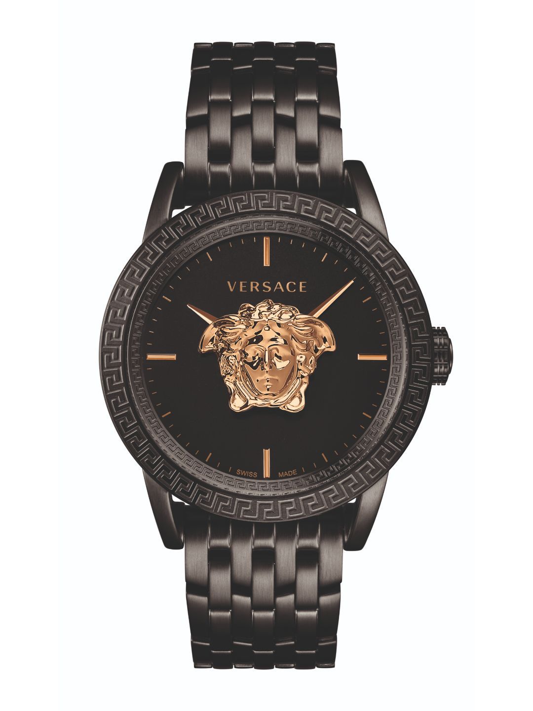 Versace Men Black & Gold-Toned Analogue Watch - Price History