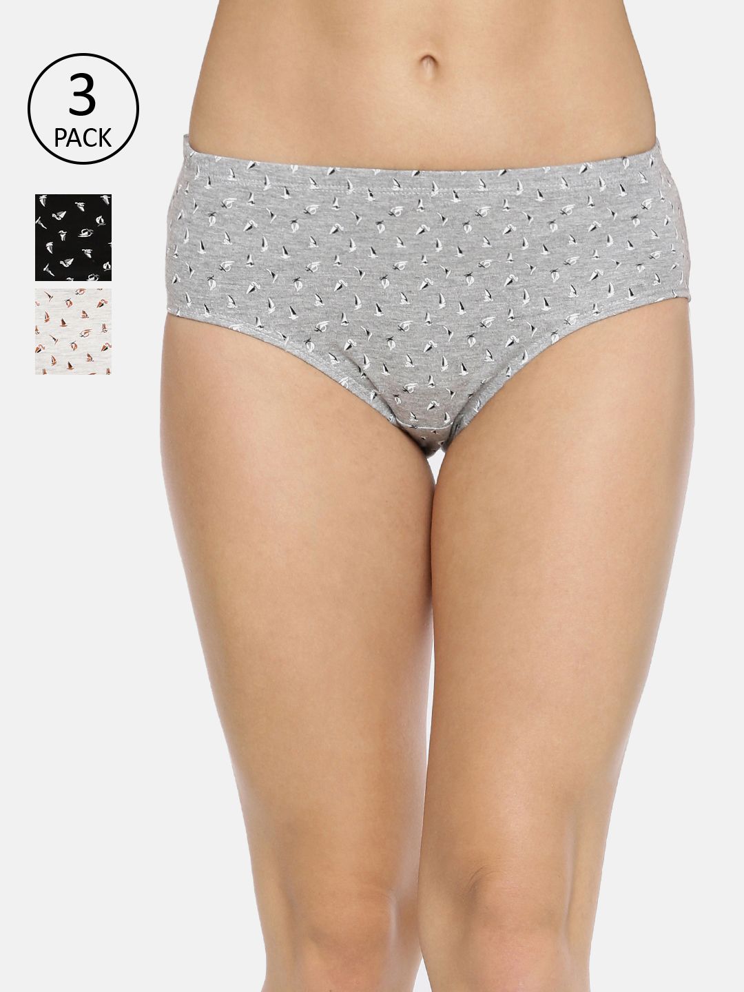 Red Rose Women Pack Of 3 Assorted Hipster Briefs Mastani-M-picture-37