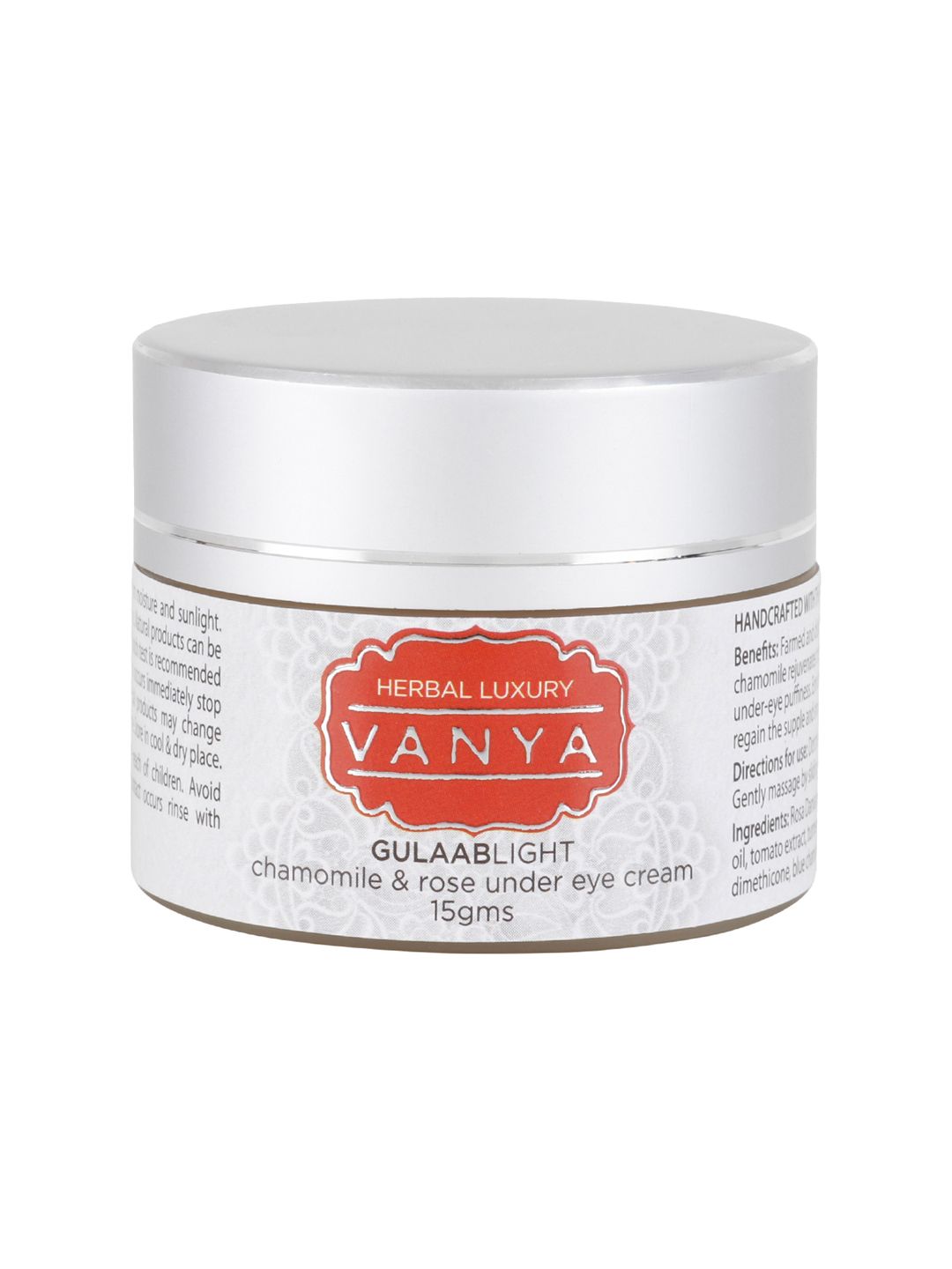 HERBAL LUXURY VANYA Gulaab Light Chamomile & Rose Under Eye Cream 15 g-picture-55