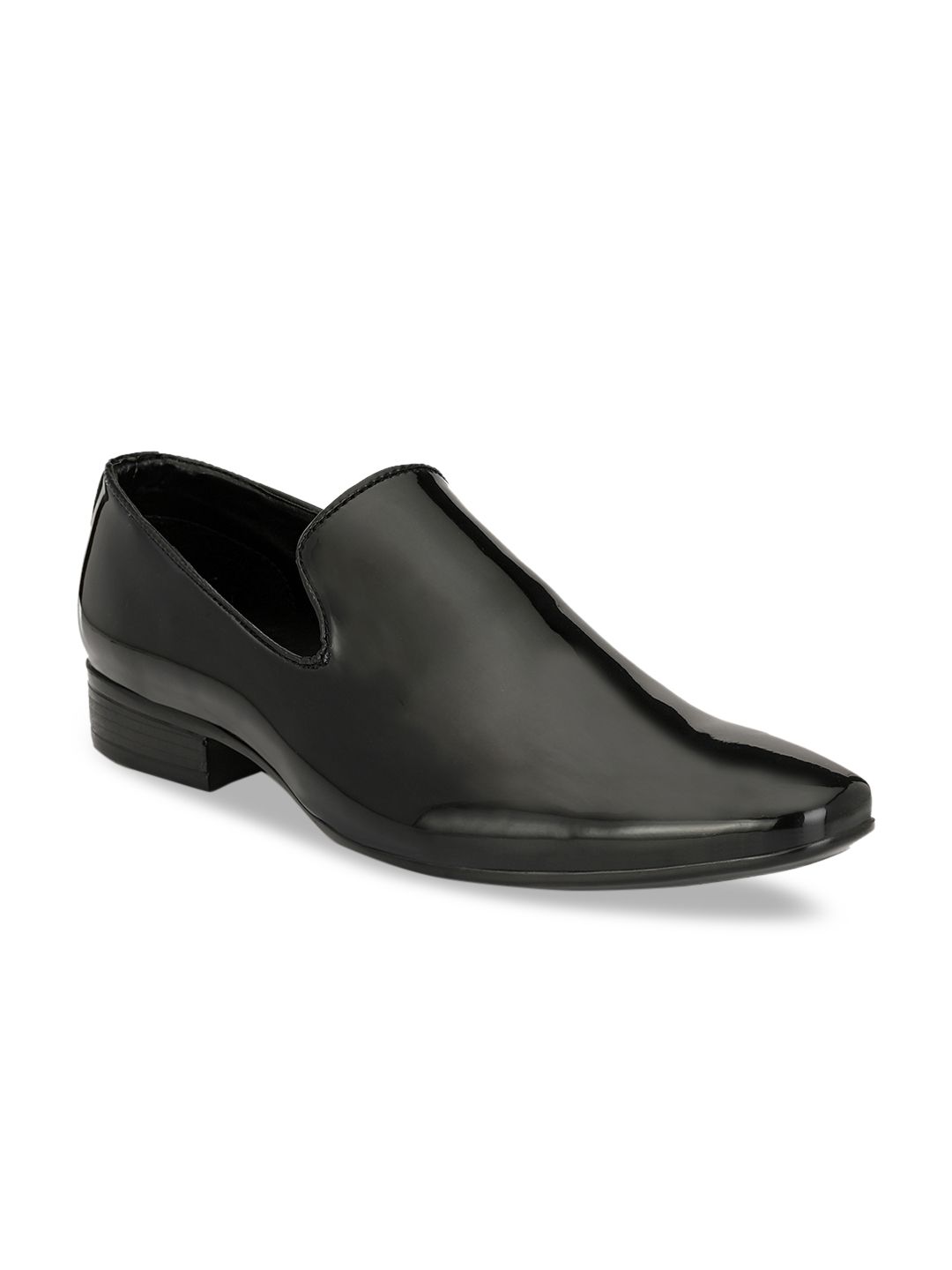 aadi Men Black Solid Formal Slip-Ons-picture-58