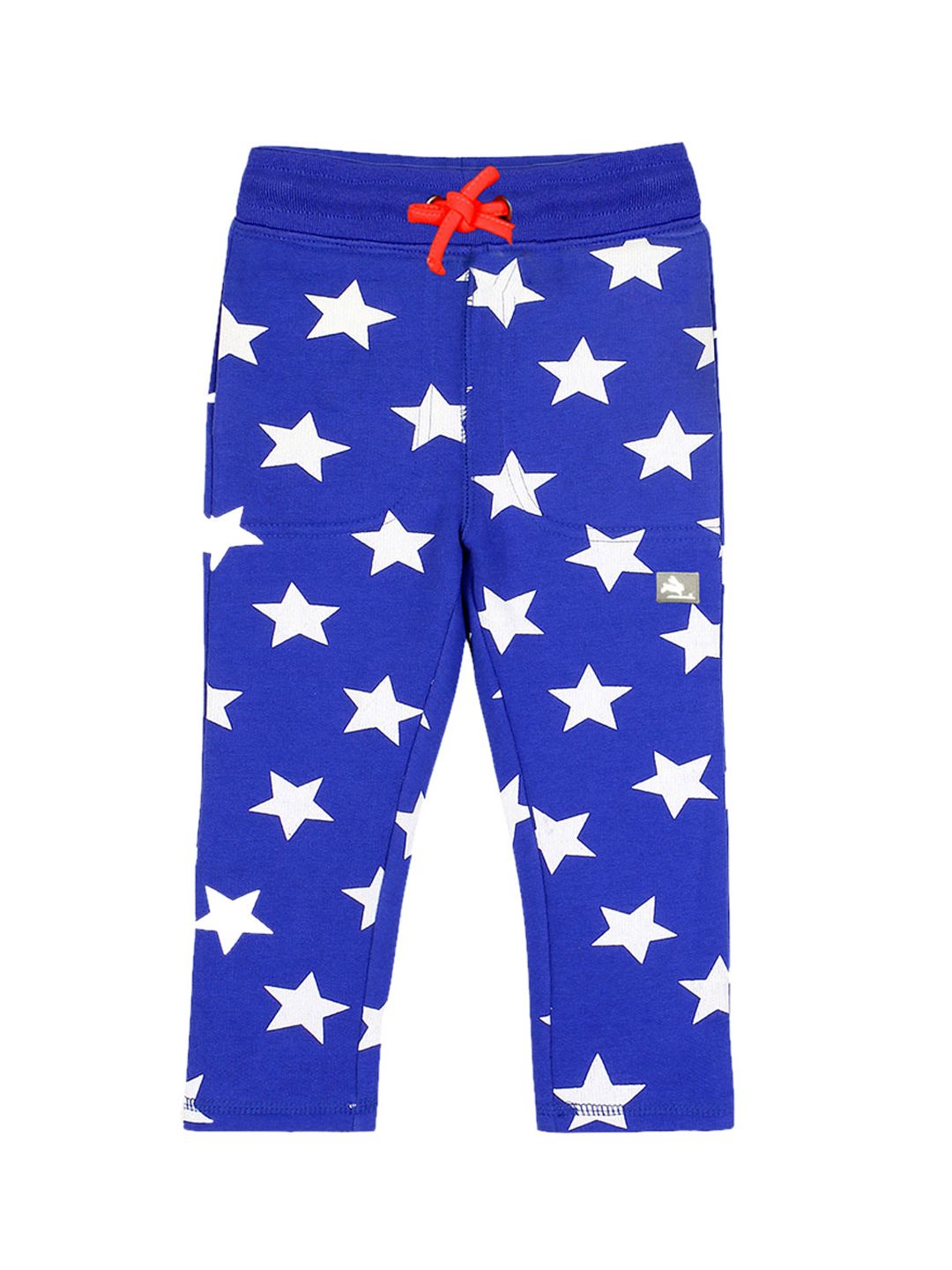 Cherry Crumble Kids Blue & White Regular Fit Printed Joggers-picture-31