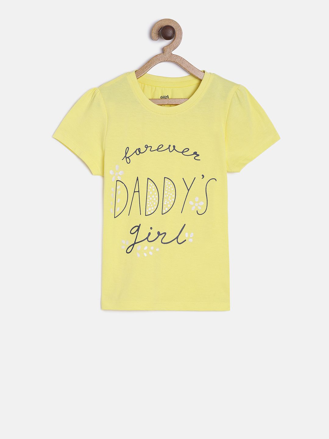 MINI KLUB Girls Yellow Printed Pure Cotton Top-picture-32