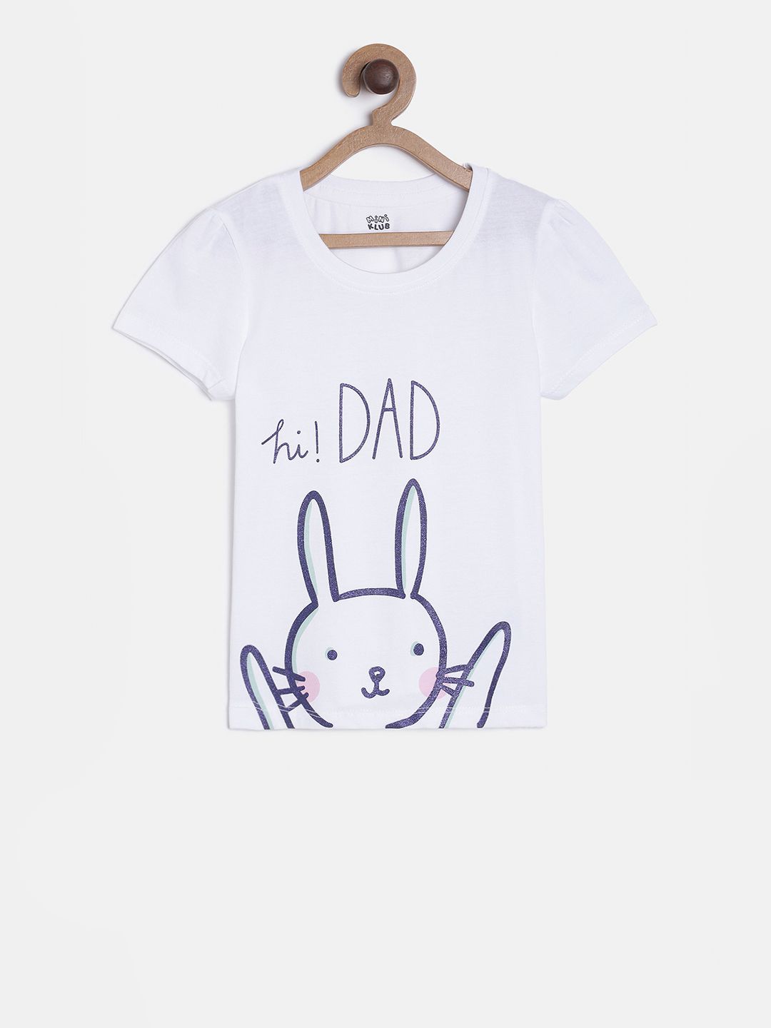 MINI KLUB Girls White Printed Pure Cotton Top-picture-31