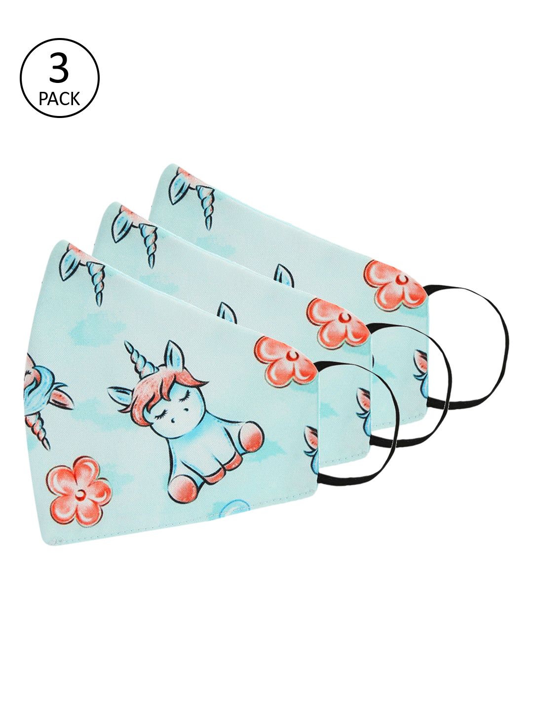 Tossido Kids Pack Of 3 3-Ply Reusable Outdoor Masks