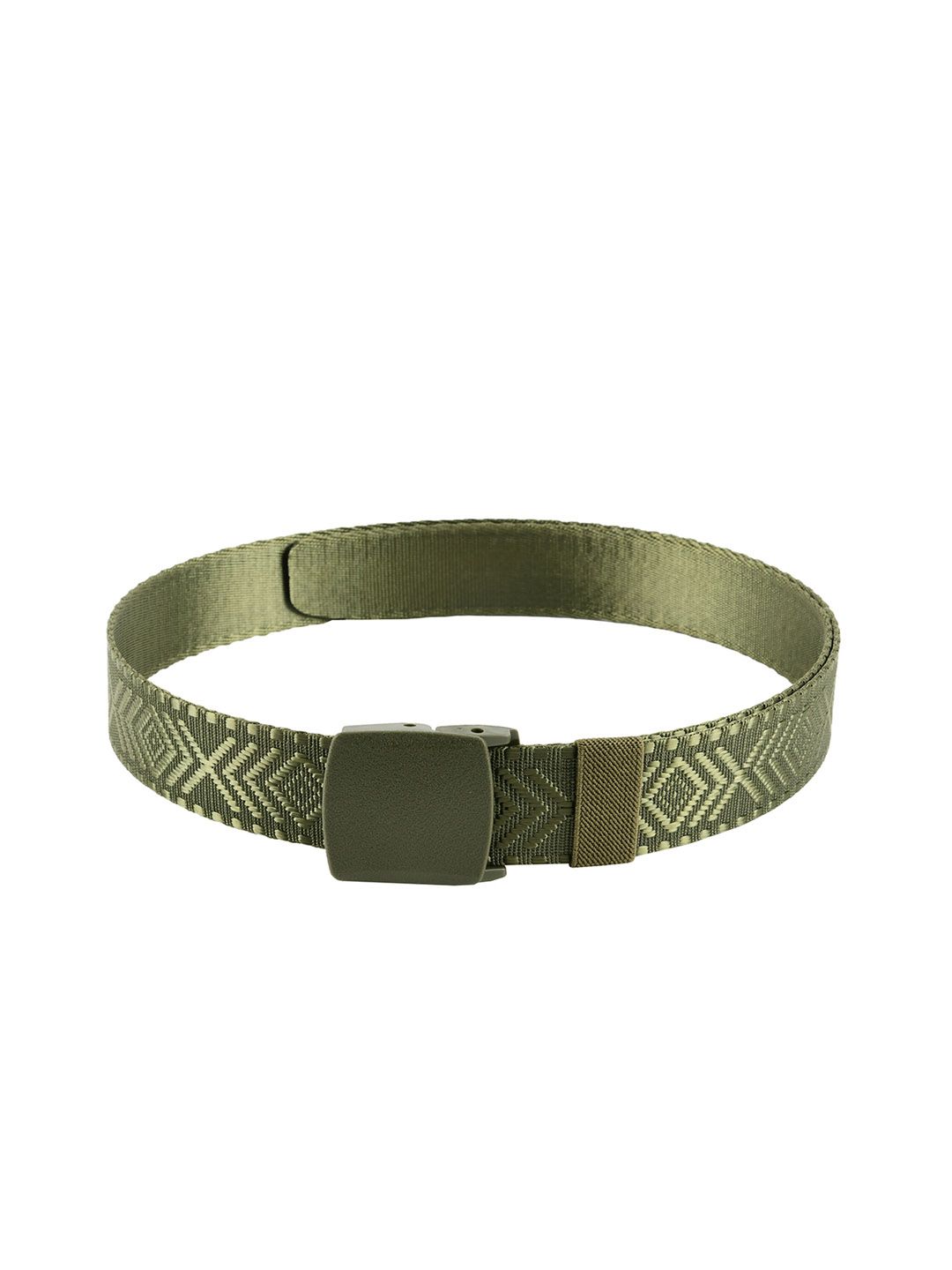 WINSOME DEAL Men Green Textured Belt-picture-7