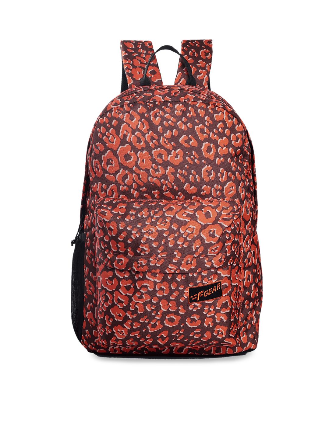 F Gear Unisex Orange & Brown Backpack-image-47