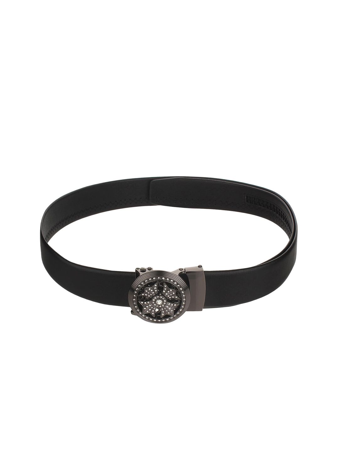 Calvadoss Men Black Textured Sustainable Belt-picture-29