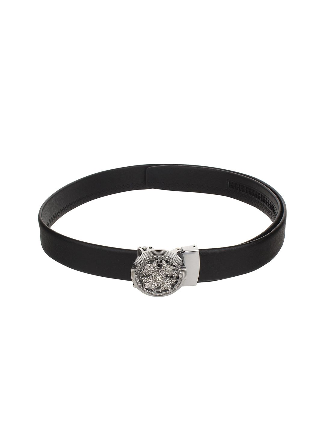 Calvadoss Men Black Textured Sustainable Belt-picture-30