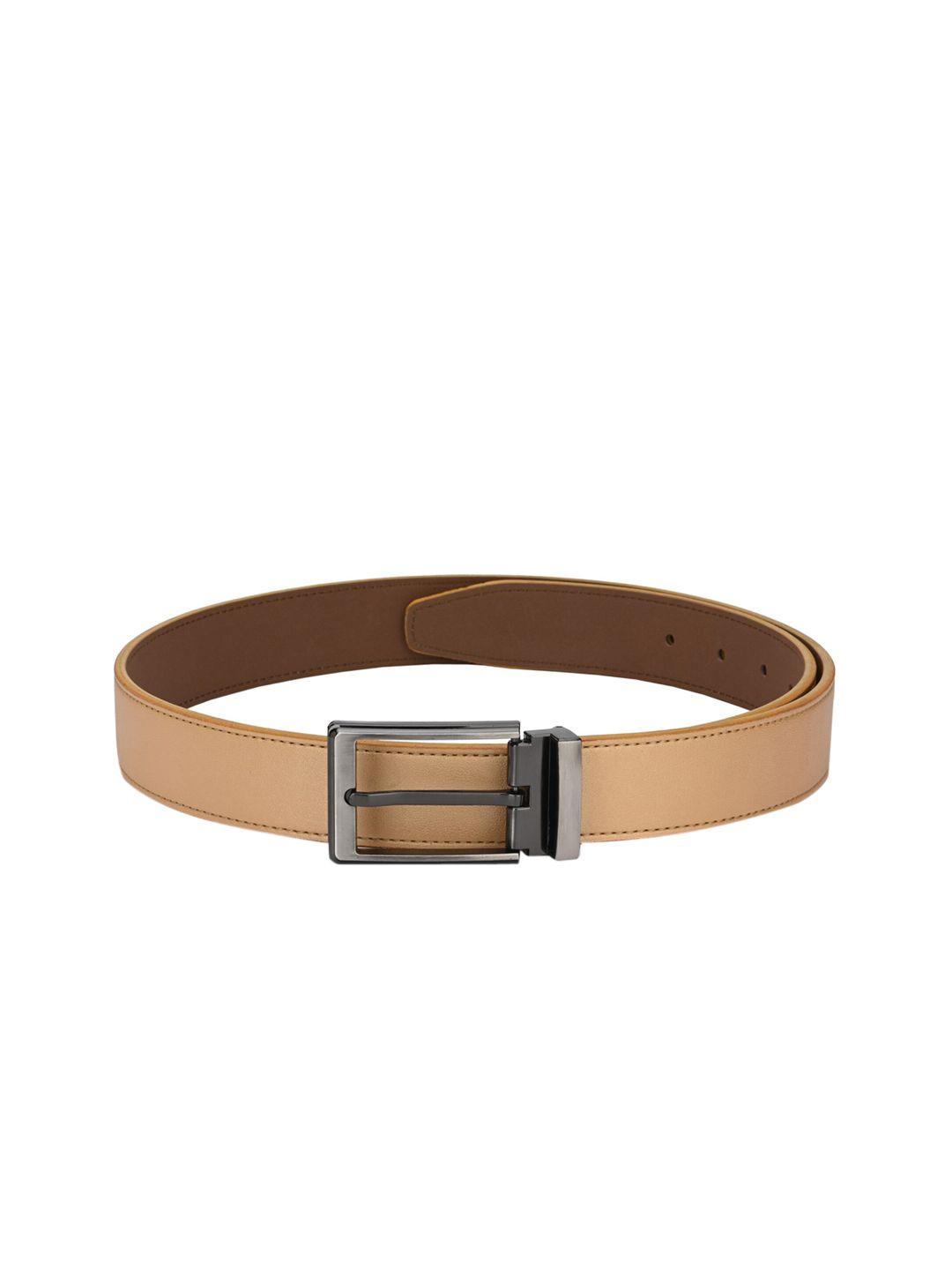Calvadoss Men Beige Solid Sustainable Belt-picture-33