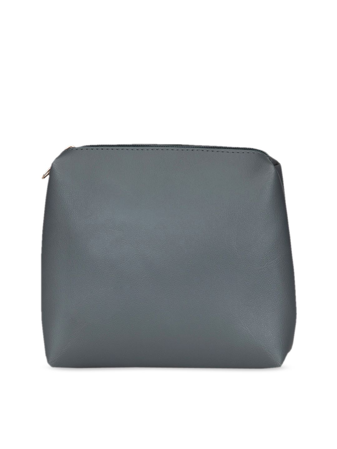 Bagsy Malone Grey Solid Hobo Bag-image-2