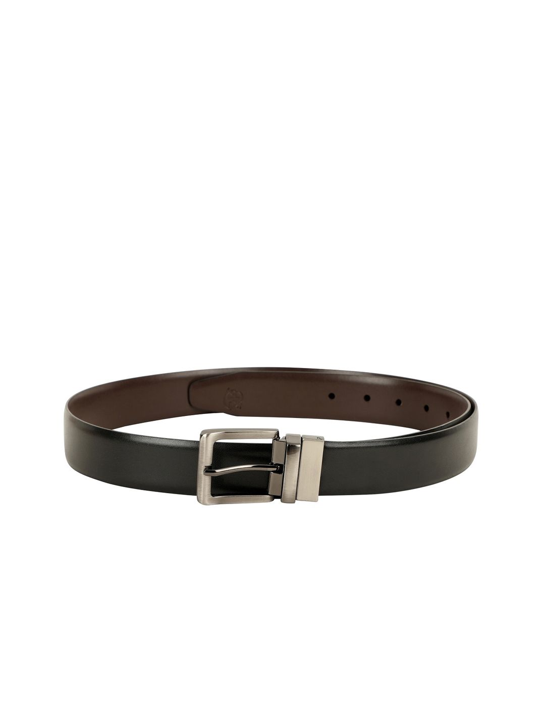 ZEVORA Men Black & Brown Solid Reversible Belt-picture-26