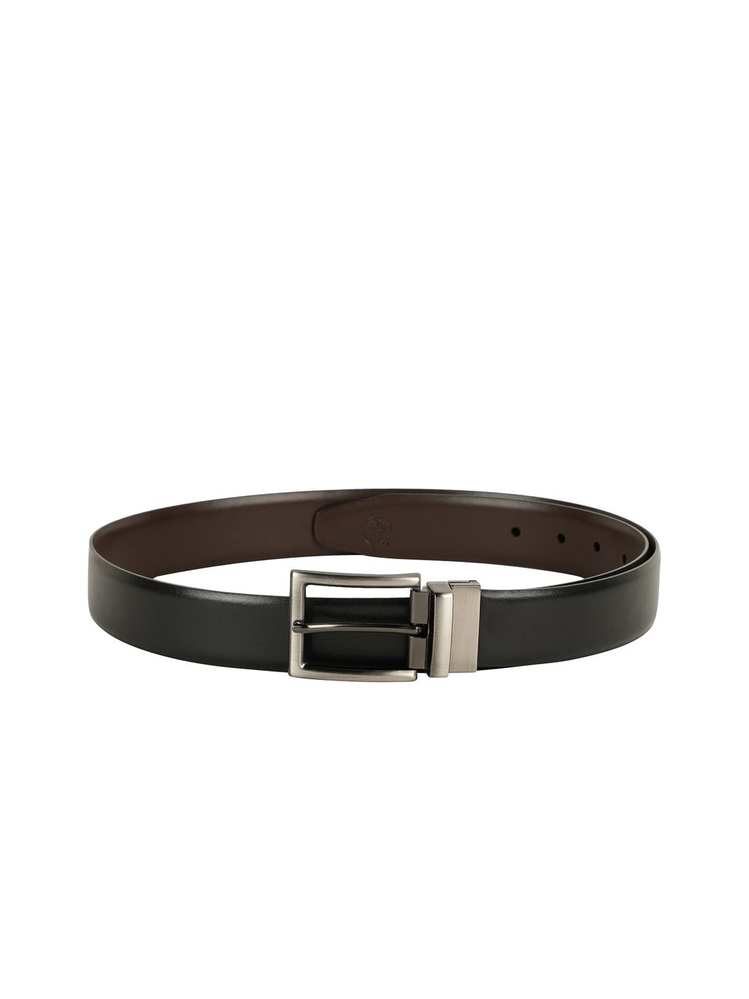 ZEVORA Men Black & Brown Solid Reversible Belt-picture-10