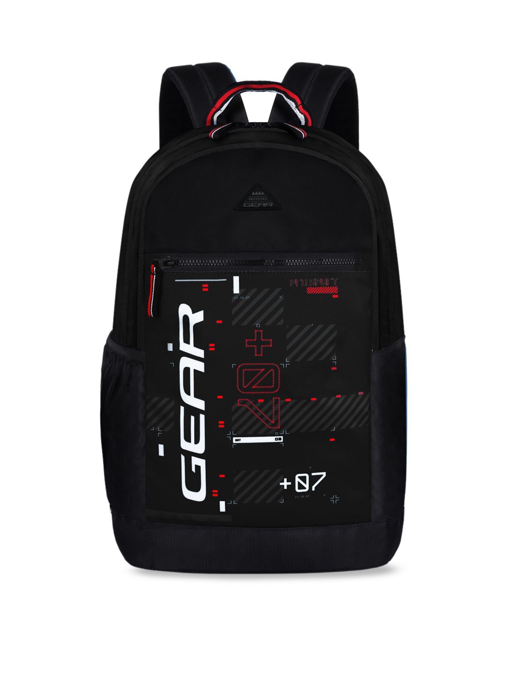 Gear Unisex Black & Red Graphic Backpack-picture-16