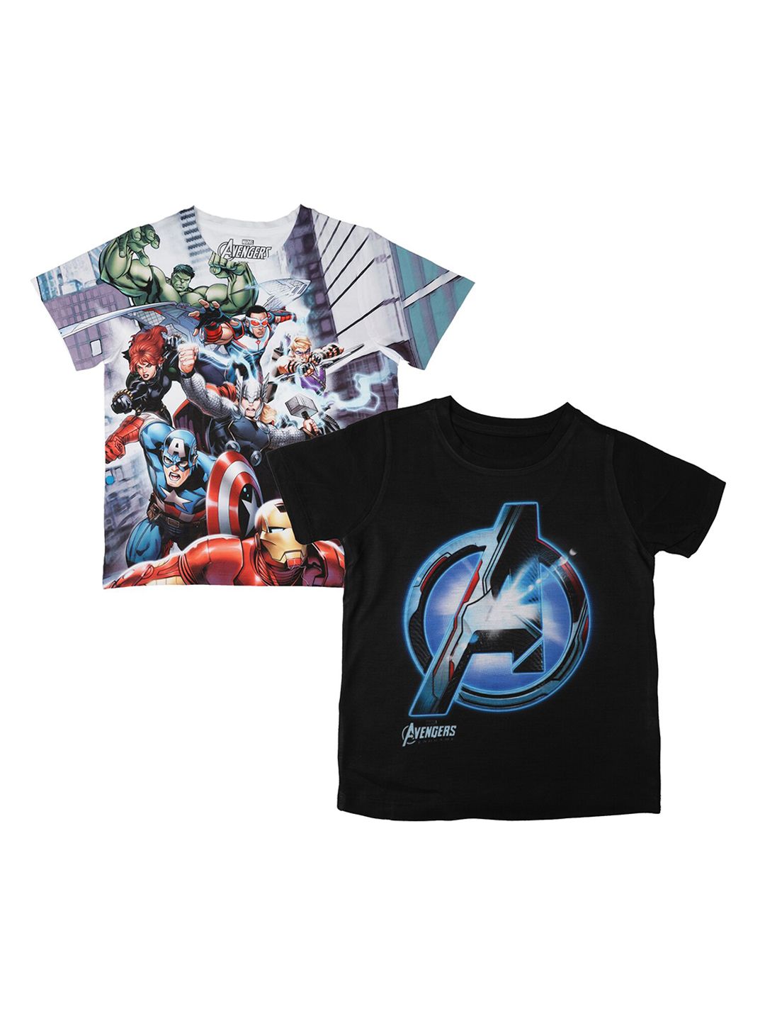 Marvel by Wear Your Mind Boys White Printed Round Neck T-shirt-picture-13