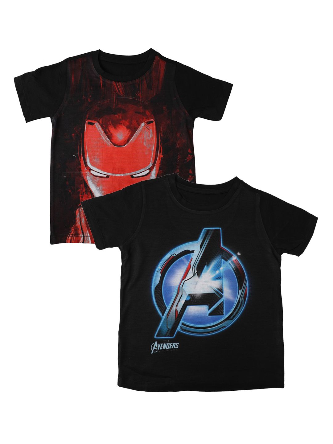 Marvel by Wear Your Mind Boys Black Printed Round Neck T-shirt-picture-45