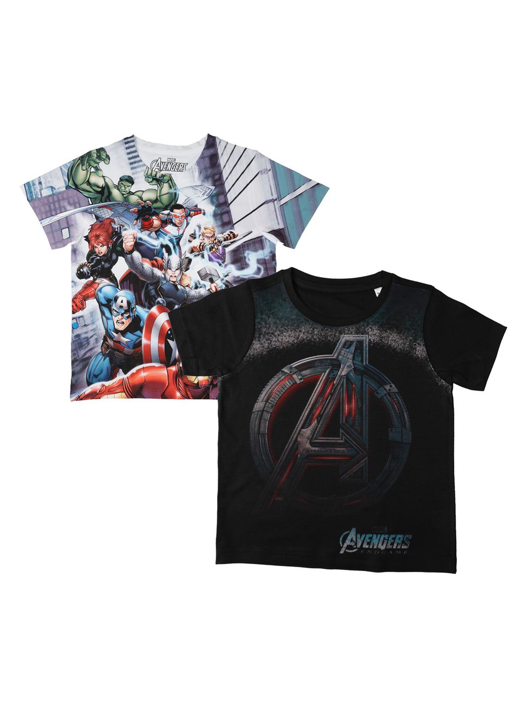 Marvel by Wear Your Mind Boys White Printed Round Neck T-shirt-picture-26